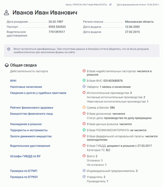 Проверка права собственности на транспортное средство.