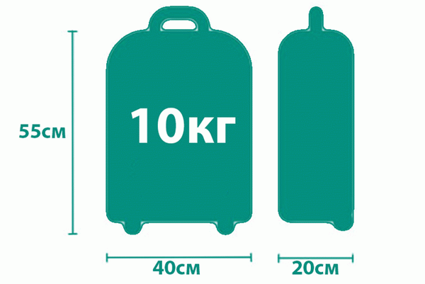 Размеры багажа на рейсах ЮТэйр